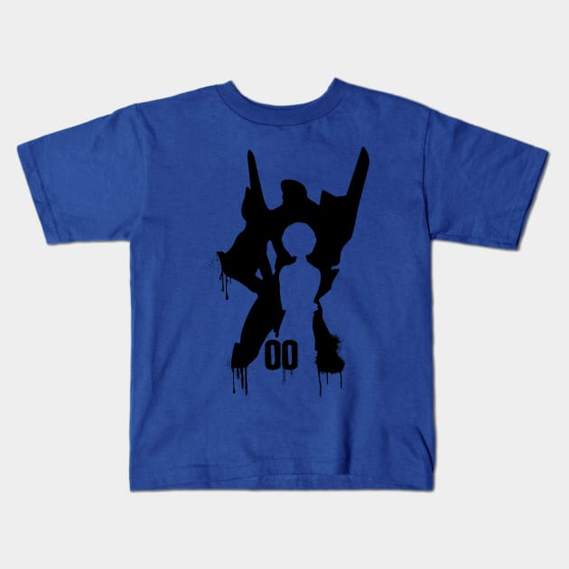 Evangelion Unit 00 Rei Ayanami Kids T-Shirt by ArtMoore98